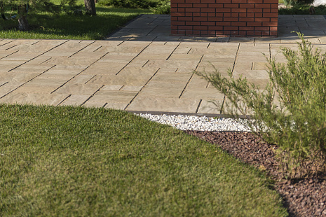 Объект из Брусчатка BRAER Тротуарная плитка Патио, Color Mix "Песчаник"