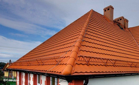 Объект из Композитная черепица AeroDek Композитная черепица рядовая AeroDek Tradition цвет Осенний каприз