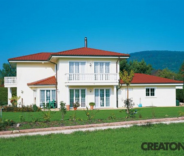 Объект из Керамическая черепица Creaton HARMONIE NUANCE rot engobiert