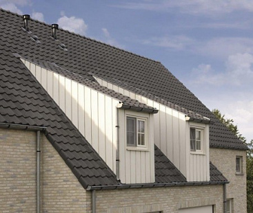 Объект из Керамическая черепица Koramic VHV Slate Black Matt Glazed