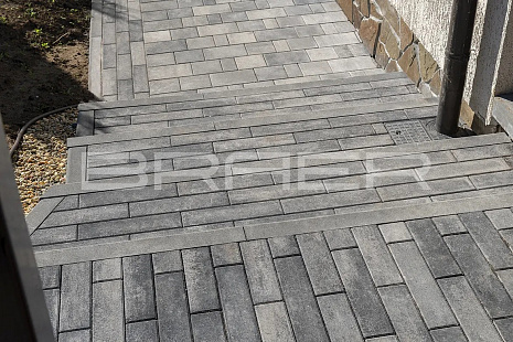 Объект из Брусчатка BRAER Тротуарная плитка Ригель, Color Mix "Туман"