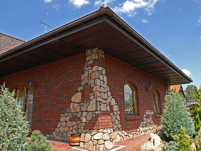 Объект из Кирпич Roben WASSERSTRICH  светлокрасный пестрый