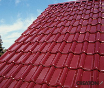 Объект из Керамическая черепица Creaton FUTURA FINESSE weinrot glasiert