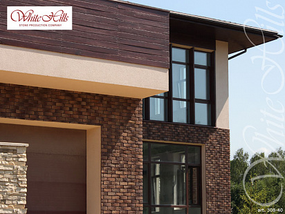 Объект из Облицовочные камни White Hills Искусственный декоративный камень Whitehills Бремен брик 308-40
