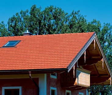 Объект из Керамическая черепица Creaton RUSTIСO naturrot