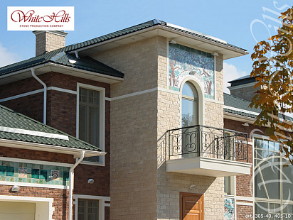 Объект из Облицовочные камни White Hills Искусственный декоративный камень Whitehills Бремен брик 305-40