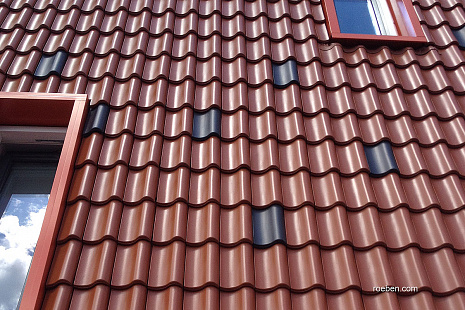 Объект из Керамическая черепица Roben Limburg красный ангобированный