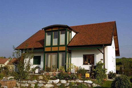 Объект из Керамическая черепица Tondach ВЕНСКАЯ ГРАНЕНАЯ ангобированный антик