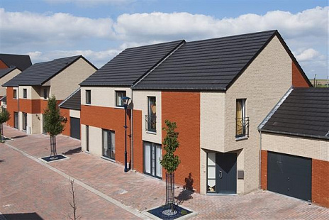 Объект из Керамическая черепица Koramic Actua 10 mattschwarz