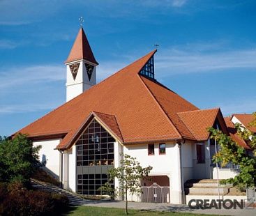 Объект из Керамическая черепица Creaton ROMANO naturrot