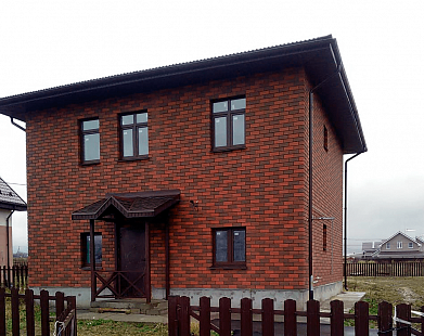 Объект из Облицовочный кирпич Керма Шоколад Гладкий