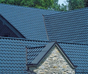 Объект из Керамическая черепица Creaton PREMION NOBLESSE kristall-schiefer glasiert