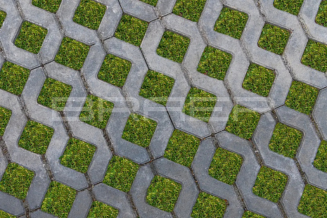 Объект из Брусчатка BRAER Газонная решетка «Меба» Серый