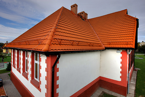 Объект из Композитная черепица AeroDek Композитная черепица рядовая AeroDek Tradition цвет Осенний каприз