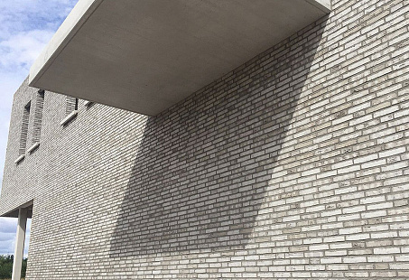 Объект из Кирпич Roben WIESMOOR светлосерый пестрый