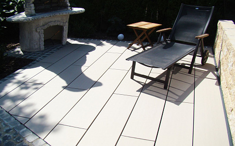 Объект из Террасная керамика Gima Террасная плита Titangrau-glatt