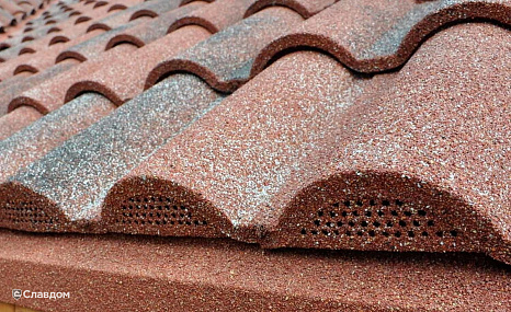 Объект из Композитная черепица AeroDek Композитная черепица рядовая AeroDek Firenze цвет Средиземноморская терракота