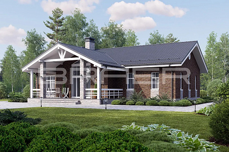 Объект из Облицовочный кирпич BRAER Кладка Этна, кора дуба