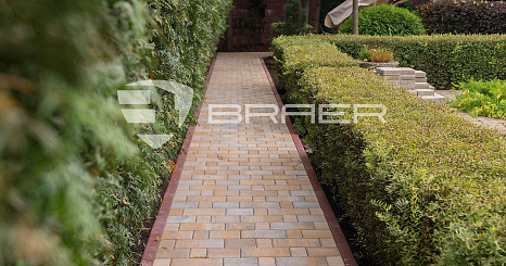 Объект из Брусчатка BRAER Тротуарная плитка Мозайка, Серый