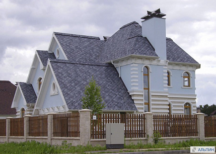 Объект из Гибкая черепица Tegola Nordland Альпин серая с отливом