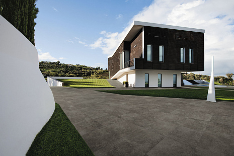 Объект из Цельные керамогранитные плиты  Керамогранит Drift Grey Lastra 20Mm