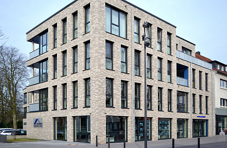 Объект из Клинкерный кирпич Roben FARO серо-пестрый