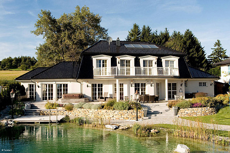 Объект из Керамическая черепица Tondach БОБРОВКА Глазурь Амадеус черная