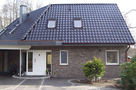 Объект из Клинкерный кирпич Roben ACCUM сине-коричневый