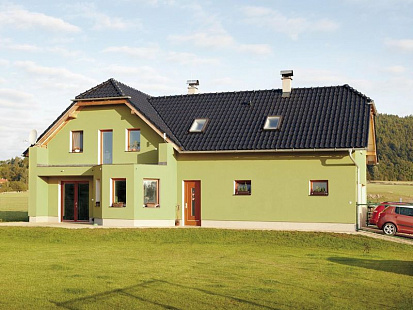 Объект из Керамическая черепица Tondach САМБА Глазурь Амадеус черная