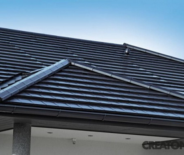 Объект из Керамическая черепица Creaton DOMINO FINESSE schwarz glasiert