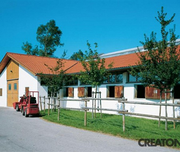 Объект из Керамическая черепица Creaton HARMONIE naturrot