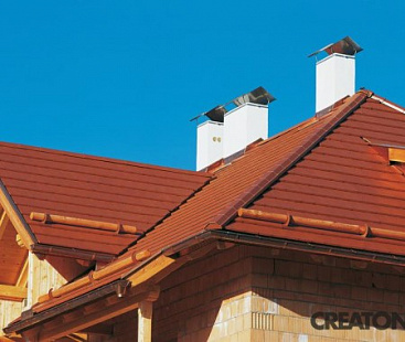 Объект из Керамическая черепица Creaton DOMINO NUANCE kupferrot engobiert