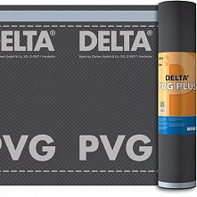 Купить Гидро- и пароизоляционная плёнка с двумя зонами проклейки DELTA-PVG PLUS в Москве