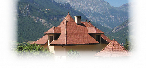 Объект из Керамическая черепица Edilians Plate Ecaille Pressee 17x27 Ste Foy Rouge Nuancé