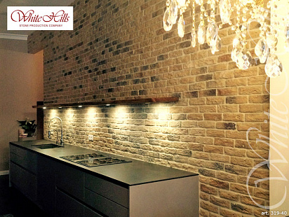 Объект из Облицовочные камни White Hills Искусственный декоративный камень Whitehills Брюгге брик 319-40