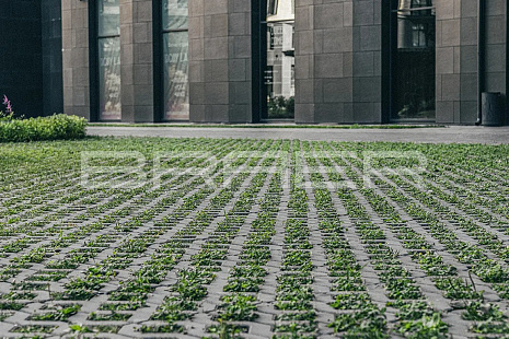 Объект из Брусчатка BRAER Газонная решетка «Меба» Серый