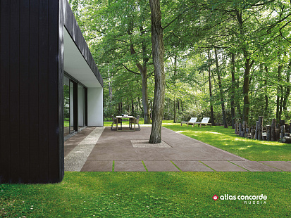 Объект из Напольная керамика  Керамогранит Atlas Concorde LASTRA 20mm Russia Cliff Beige