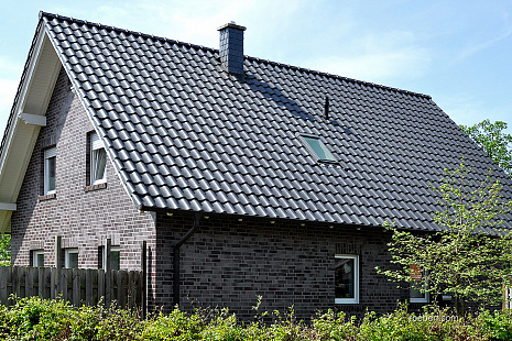 Объект из Керамическая черепица Roben Limburg синевато-серый (антрацит)