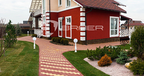 Объект из Брусчатка BRAER Тротуарная плитка Прямоугольник, Color Mix "Вечер"