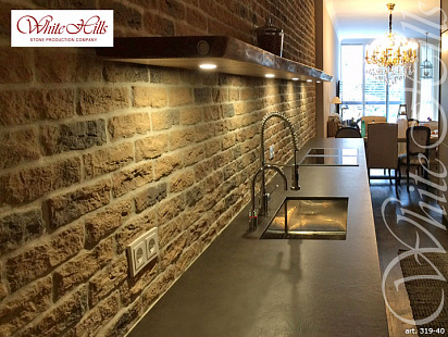 Объект из Облицовочные камни White Hills Искусственный декоративный камень Whitehills Брюгге брик 319-40