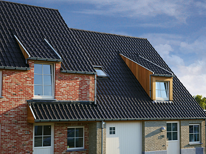 Объект из Керамическая черепица Koramic L 15 mattschwarz