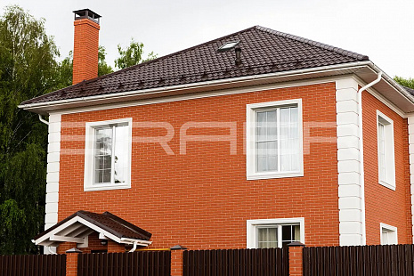 Объект из Кирпич BRAER Красный-2, гладкий