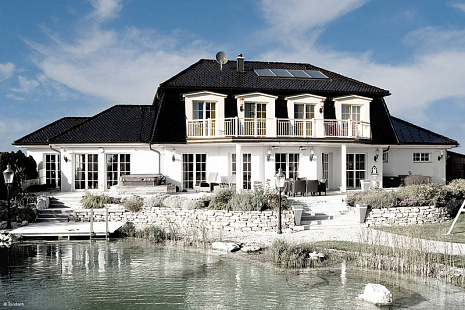 Объект из Керамическая черепица Tondach БОБРОВКА Глазурь Амадеус черная