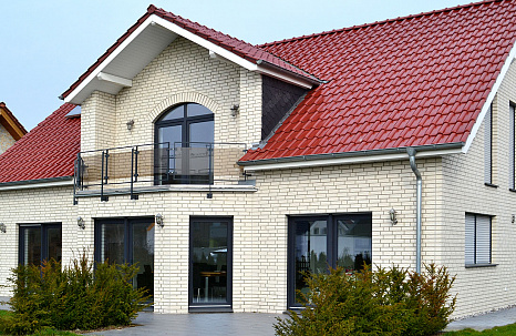 Объект из Кирпич Roben MONTBLANC белый перламутровый