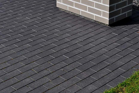 Объект из Клинкерная брусчатка Roben Мощение Roben SCHWABING schwarz-nuanciert, gefast