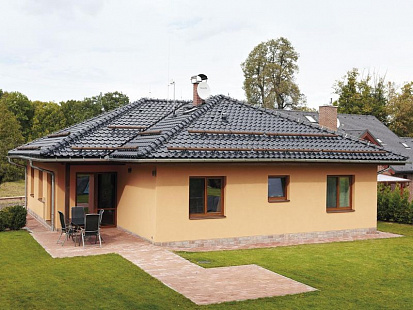 Объект из Керамическая черепица Tondach САМБА Глазурь Амадеус черная