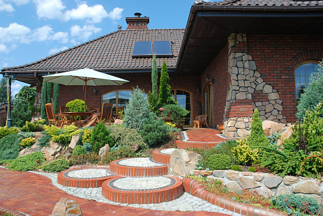 Объект из Кирпич Roben WASSERSTRICH  светлокрасный пестрый