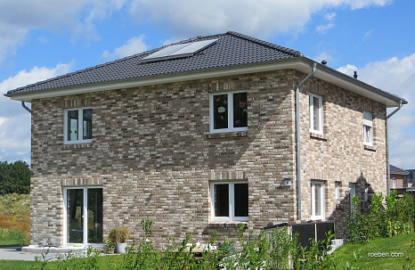 Объект из Кирпич ручной формовки Roben GEESTBRAND скалисто серый