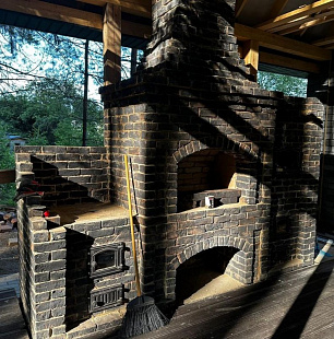 Объект из Кирпич ручной формовки FaberJar WDF Черный