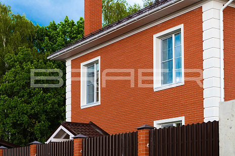 Объект из Кирпич BRAER Красный-2, гладкий